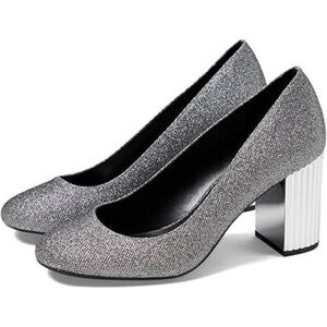 New (No Box) MICHAEL Michael Kors Porter Flex Pump Silver - Size 6